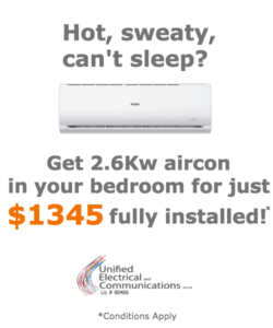 home air conditioning offer | air con brisbane | Unified Electrical
